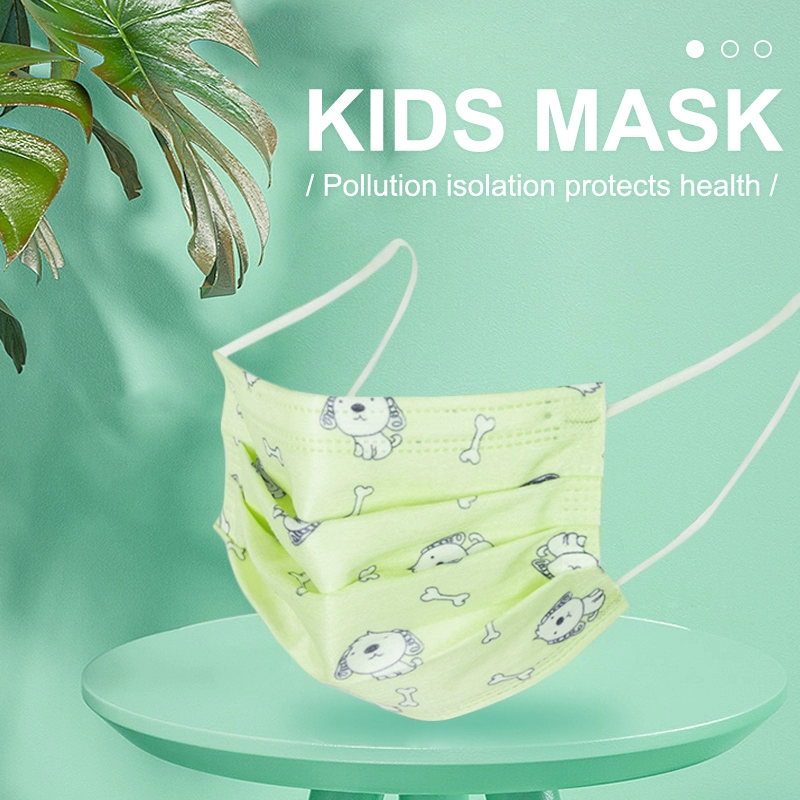 Kinderen wegwerp aangepast 3-laags niet-geweven gezichtsmasker