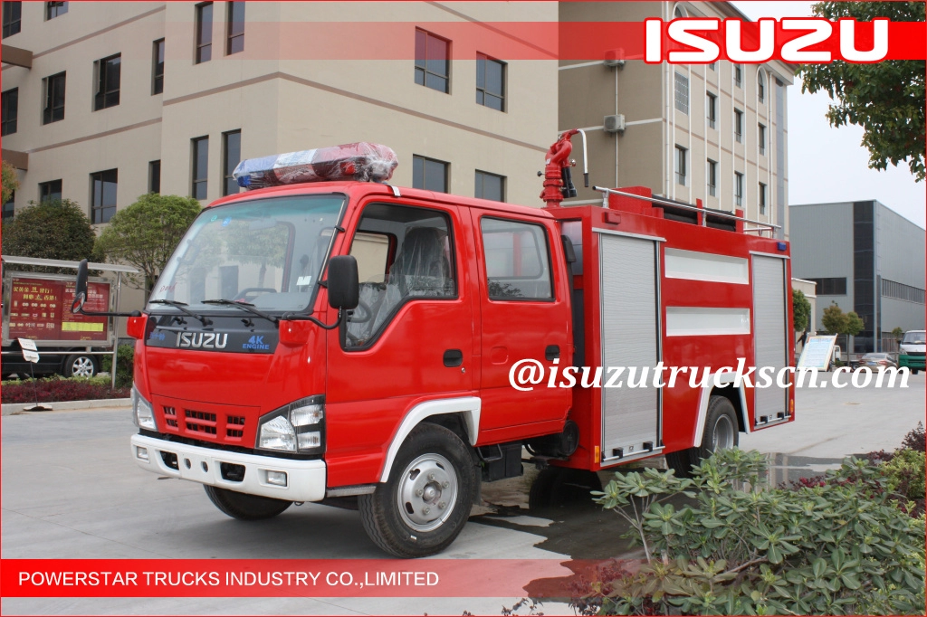 Nigeria kwaliteit leverancier 2000L ISUZU Water Brandweerwagens Water Mist