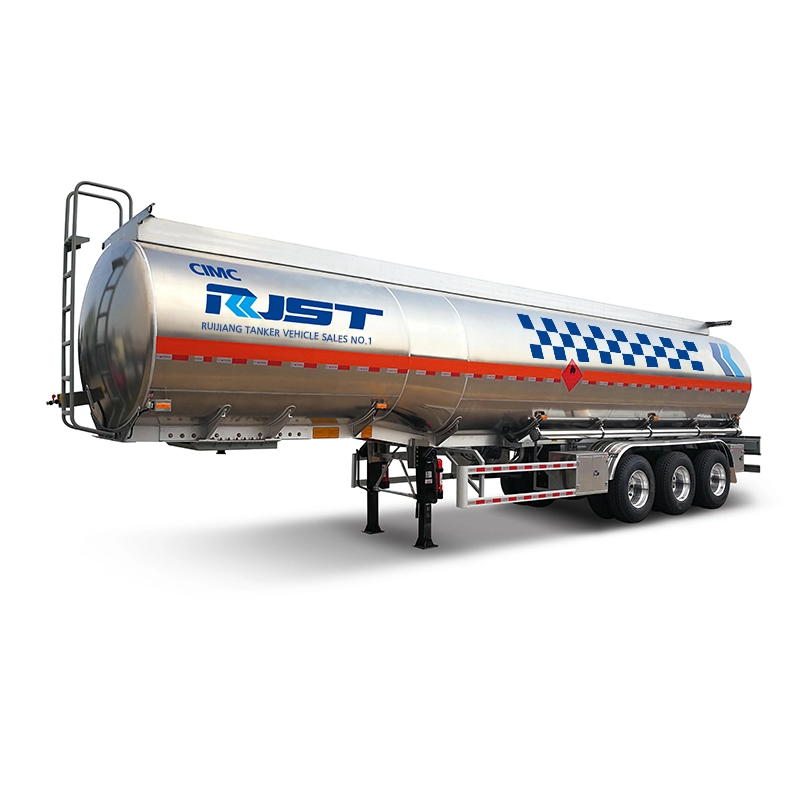 Oplegger voor stringertank van aluminiumlegering - CIMC RJST Vloeibare vrachtwagen