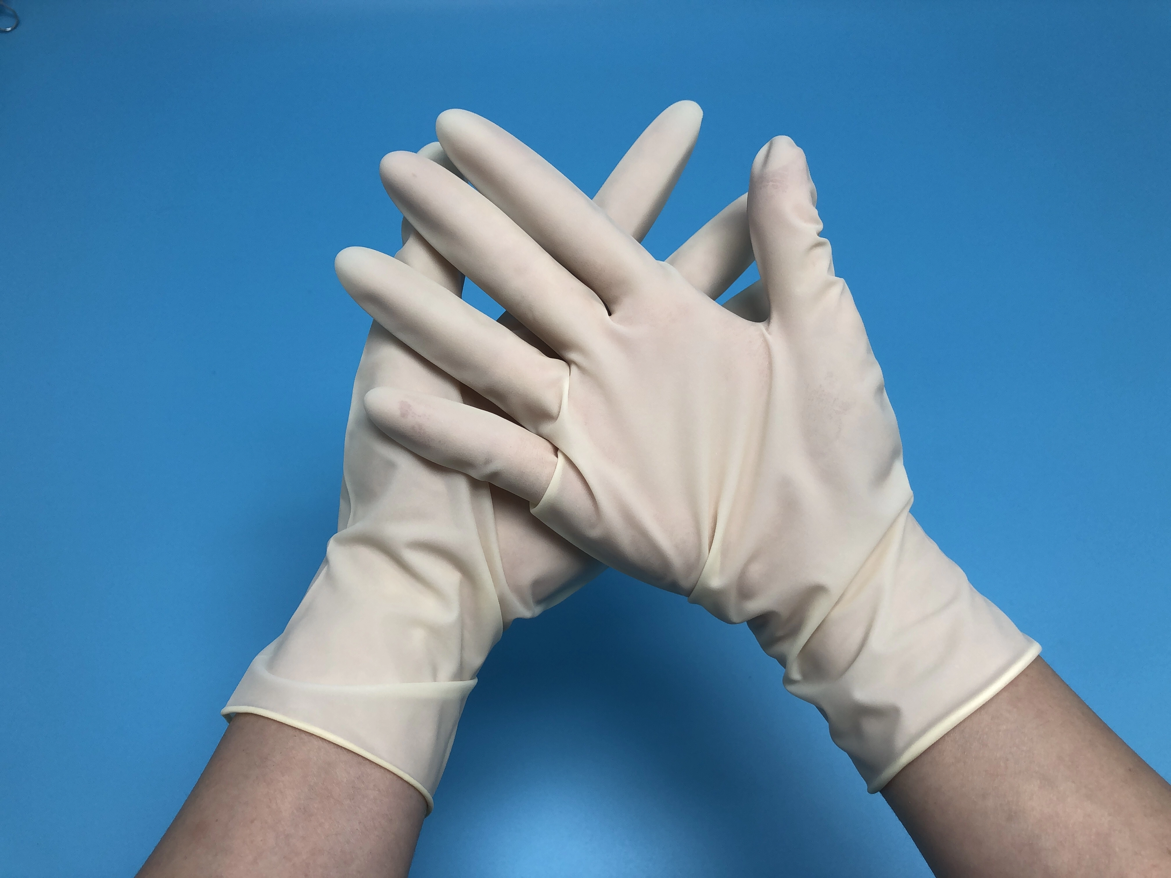 Latex handschoenen voor medisch onderzoek