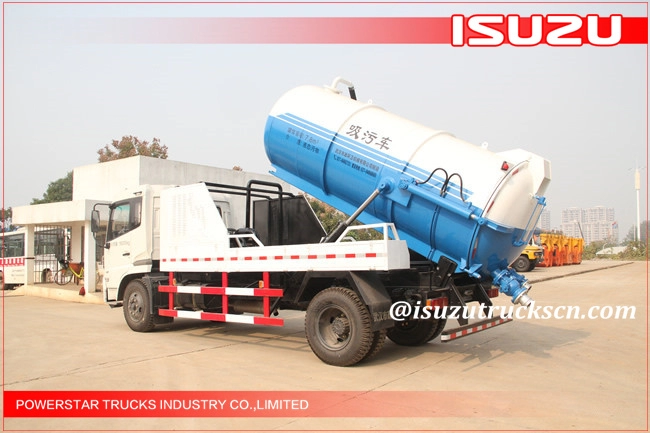 14.000 liter Oeganda FVR FVZ Isuzu op vrachtwagen gemonteerde vacuümzuigwagen