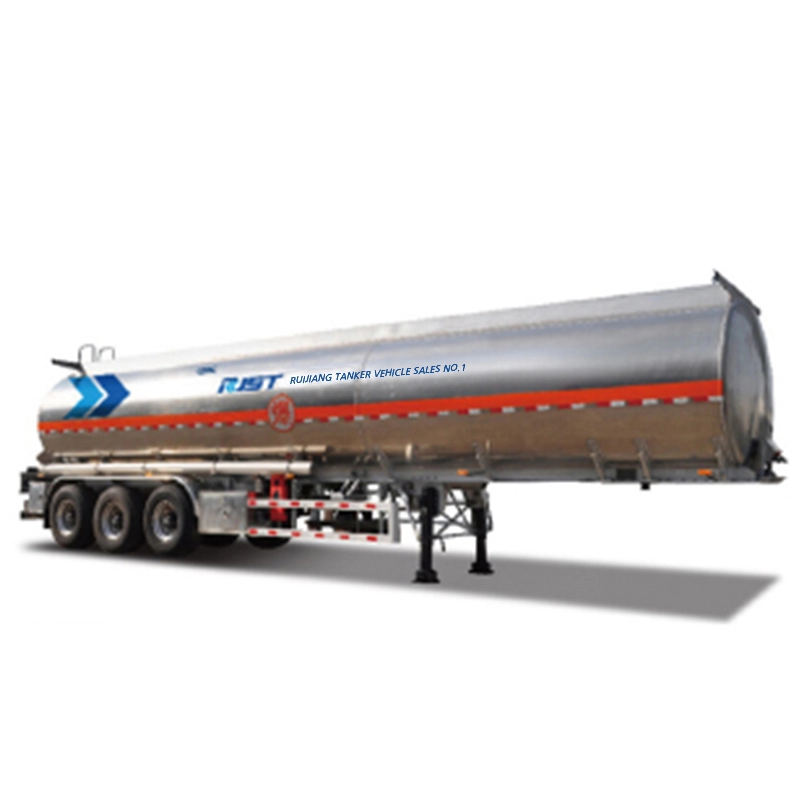 Oplegger voor brandstoftank van aluminiumlegering - CIMC RJST Vloeibare vrachtwagen
