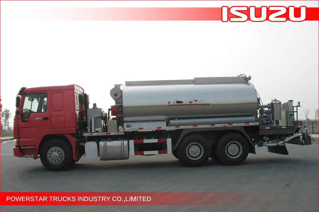 12000L 6x4 ISUZU asfaltverdeler vrachtwagen bitumen distributie vrachtwagen