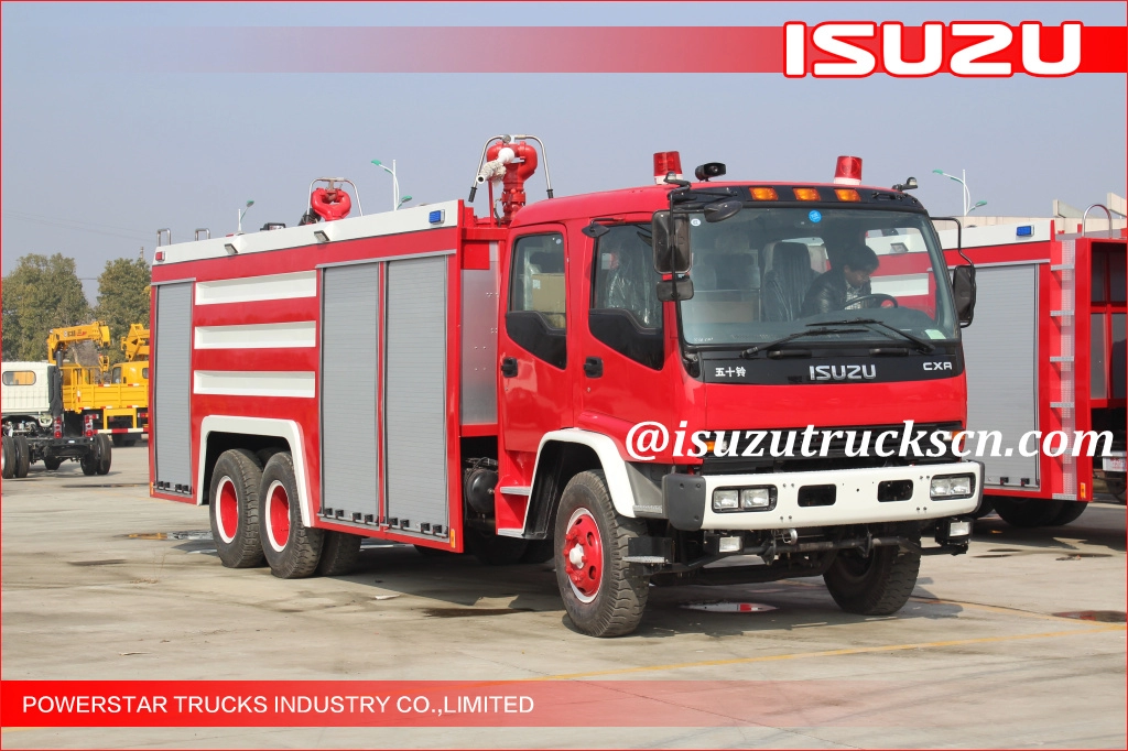 6 * 4 Afrika Ghana 12000L Brandweerwagen Isuzu waterschuim Brandvoertuig leverancier