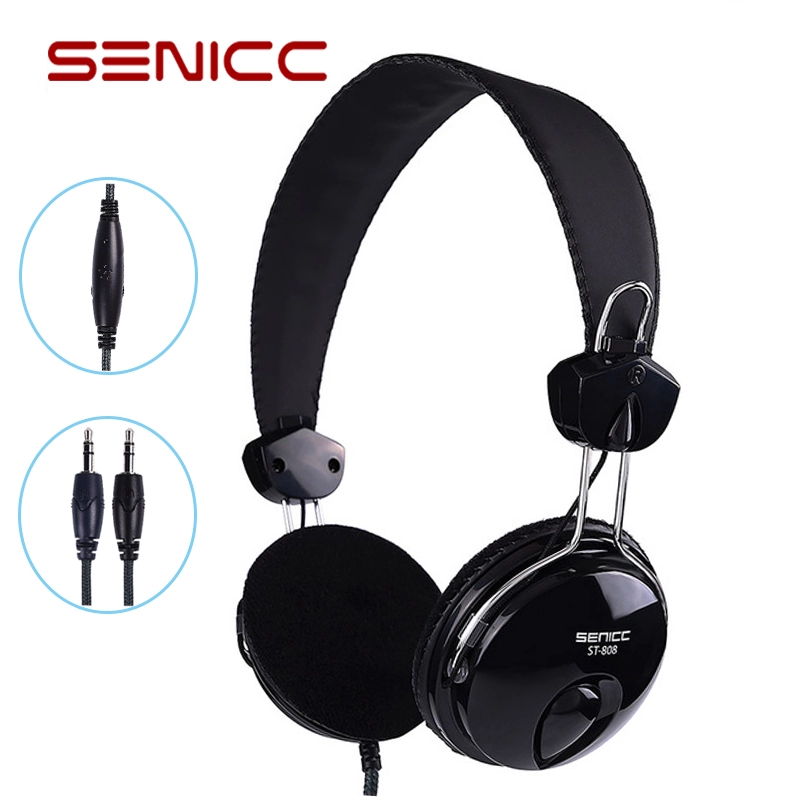 Fabrieksprijs groothandel SENICC ST-808 stereo 3,5 mm headset pc hoofdtelefoon
