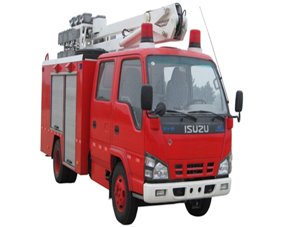 Isuzu-verlichtingsbrandweerwagen met dubbele cabine met lichtsysteem