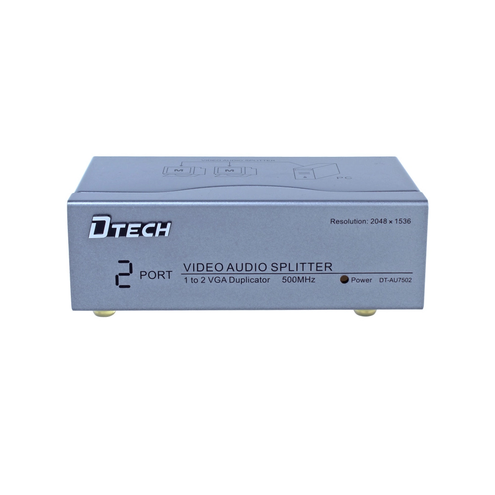 DT-AU7502 1 TOT 2 500MHZ VGA AUDIO SPLITTER