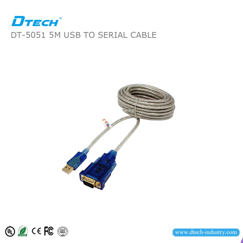 DTECH DT-5051 USB 2.0 naar RS232-kabel FTDI-chip