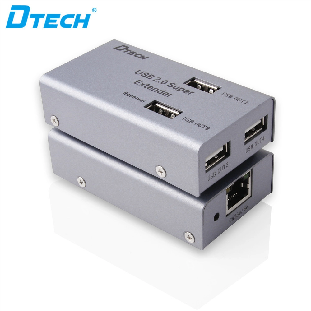 DTECH DT-7014A USB 2.0-extender 4 poorten 50M