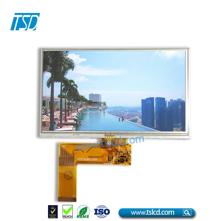 50pin 7 "800X480 TFT-scherm LCD-scherm met 24-bits RGB-interface