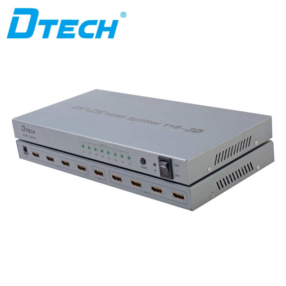 DTECH DT-7148 4K 1 TOT 8 HDMI-SPLITTER