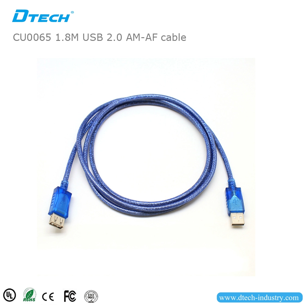 DTECH CU0065 1.8M USB2.0 AM-AF-kabel