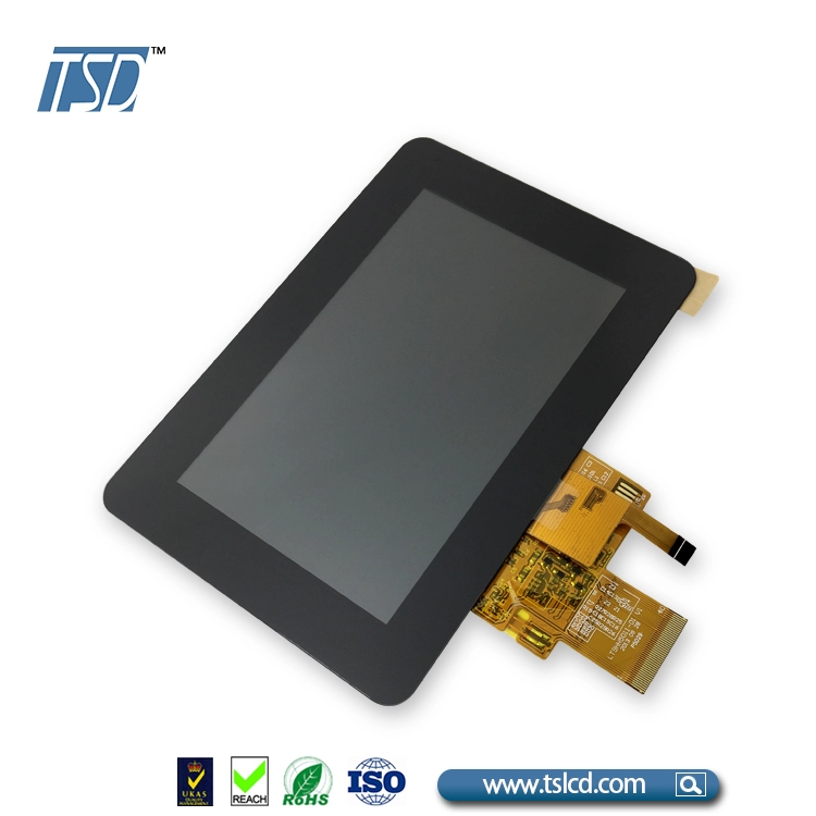 Hoge helderheid 5,0 inch TFT LCD-module 800*480 dots met CTP