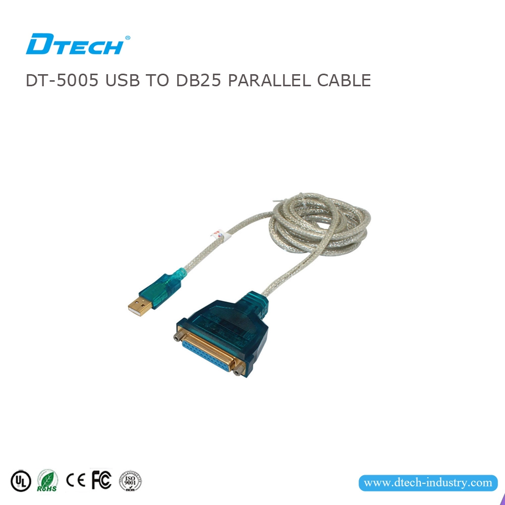 DTECH DT-5005 USB naar DB25 parallelle kabel 1.8M