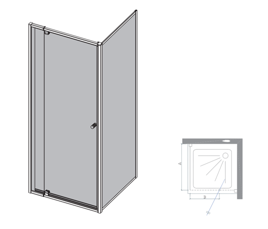 telescopic adjustable shower screens with return