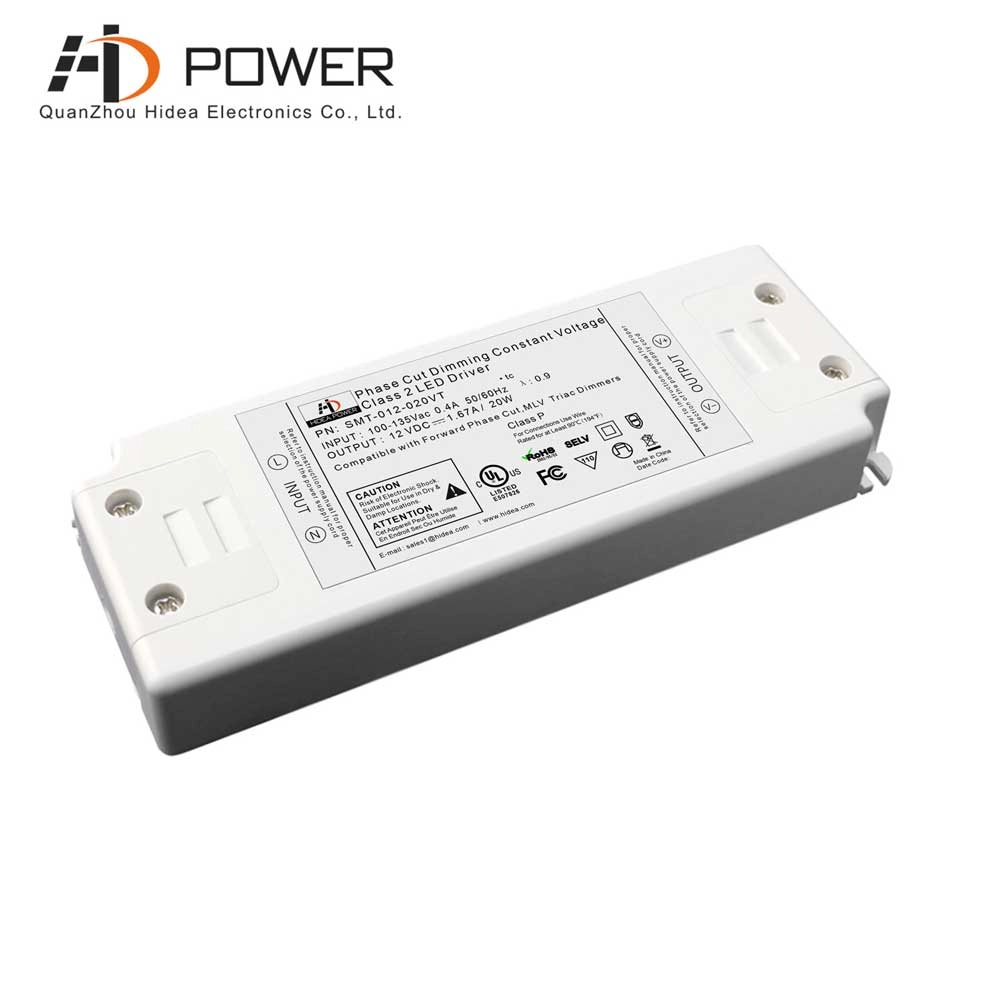 120 input dimbare laagspanningstransformator 12v 20w led driver met pwm output
