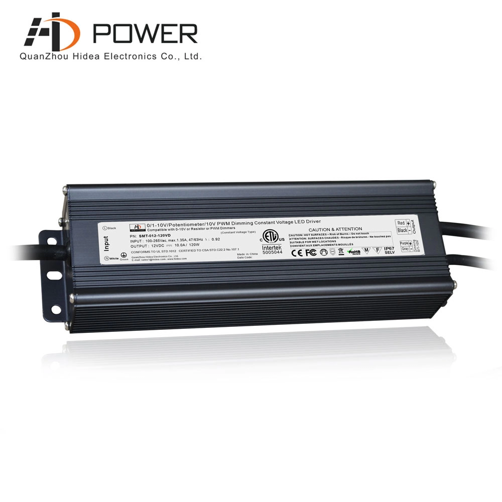 PWM-uitgang 12V 120W 0 10v dimbare led-driver