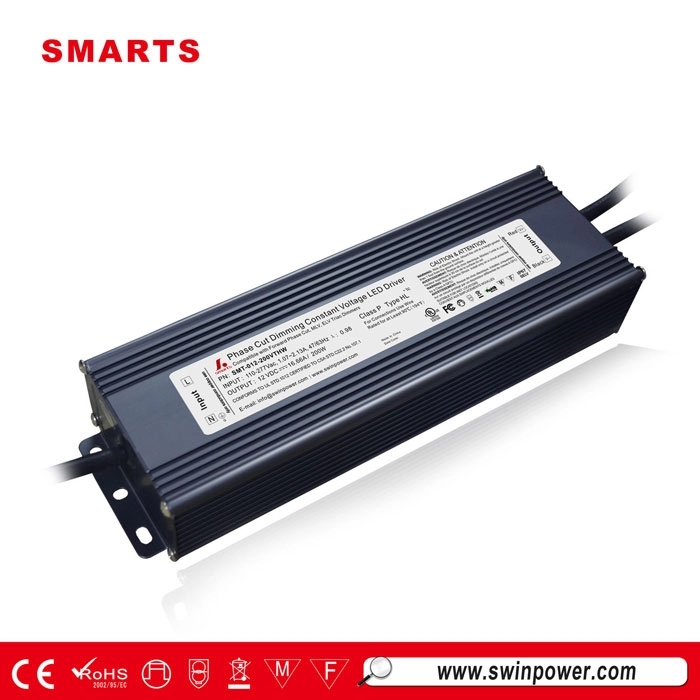 UL CE ROHS vermeld led voeding 12v 200w push dimming led driver;