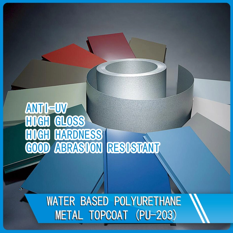Watergedragen polyurethaan metalen topcoat PU-203