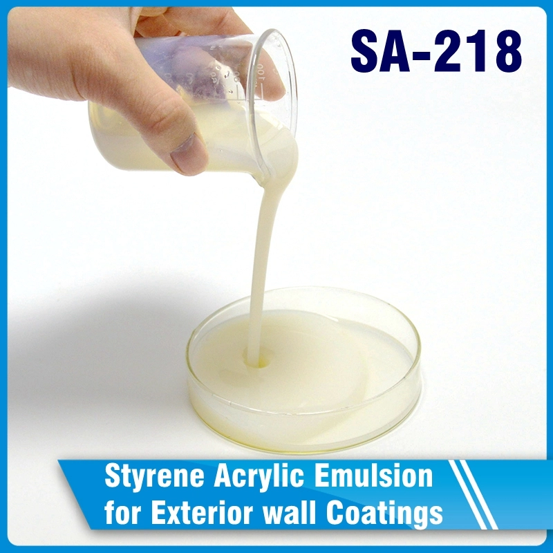 Styreen-acrylemulsie voor buitenmuurcoatings SA-218