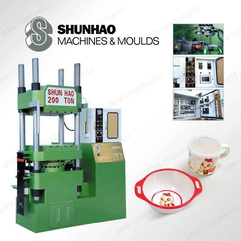 Automatische Single Color Melamine Servies Molding Machine