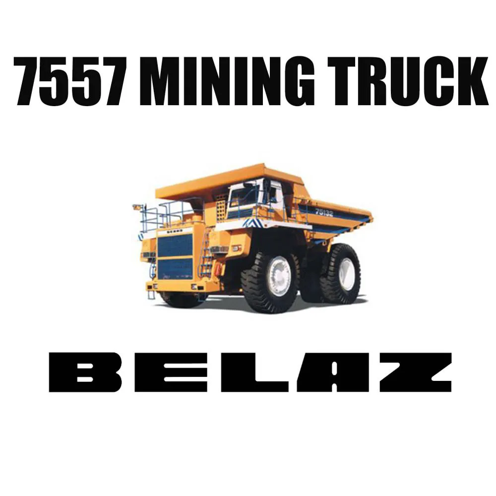 Giant Luan 27.00R49 Grondverzetbanden Uitrusten op BELAZ 7557 Dump Trucks