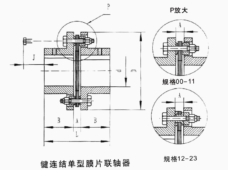 Diaphragm Coupling Drawings