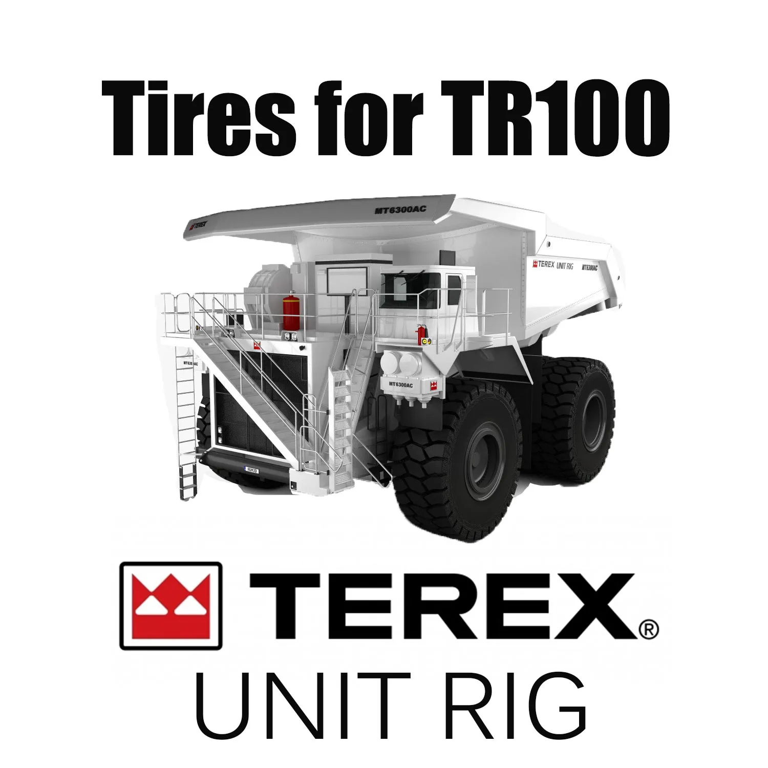 Hoge kwaliteit 27.00R49 grondverzetbanden toegepast voor dumptrucks TEREX TR100