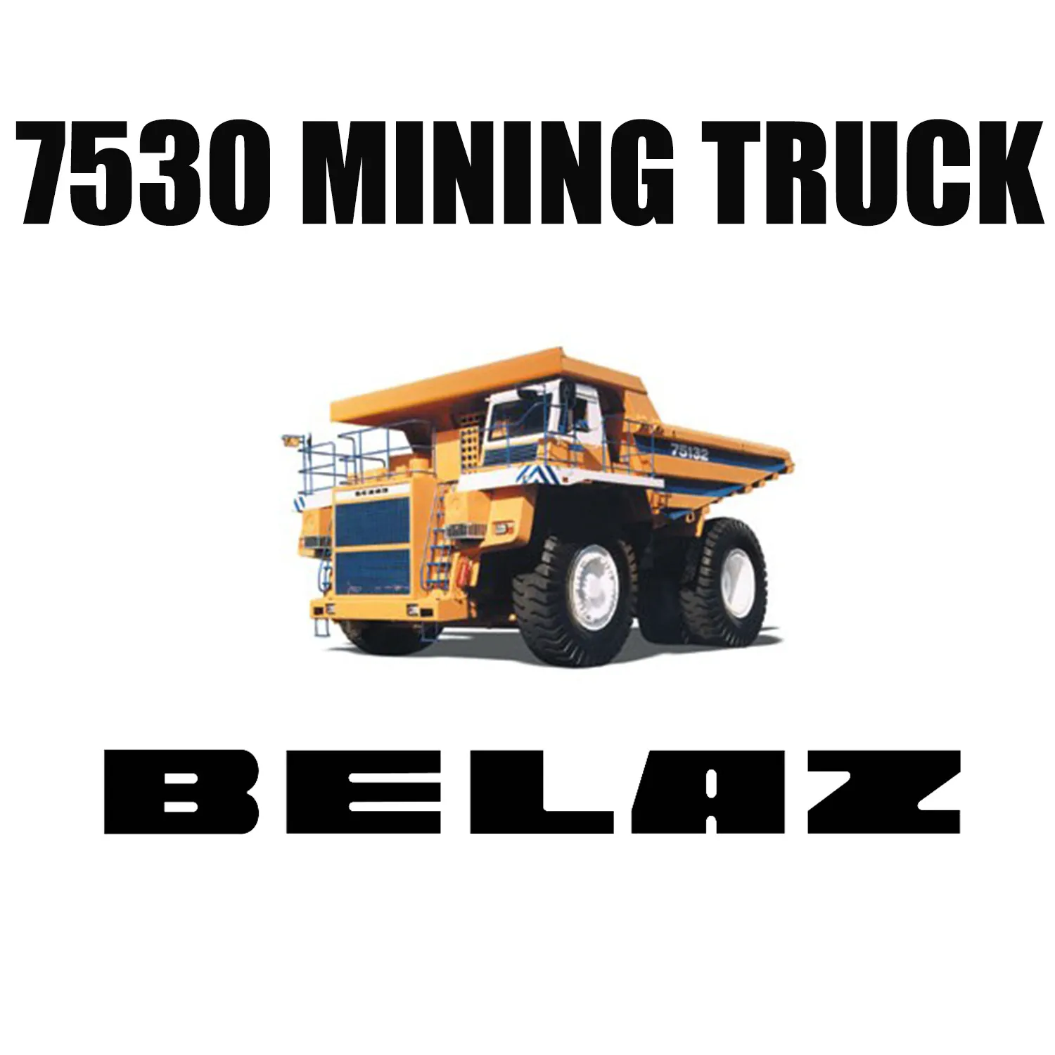 BELAZ 7530 mijnbouwvrachtwagens uitgerust met 46/90R57 off-the-road radiaalbanden