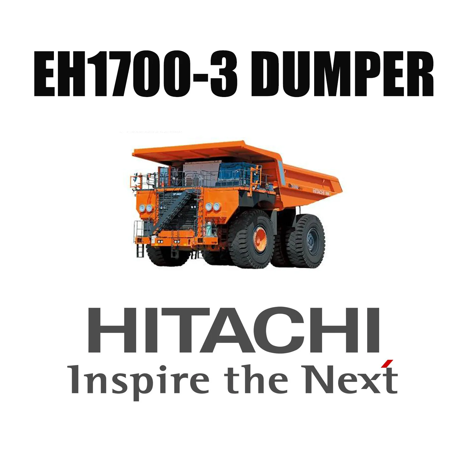 Hitachi Haul Trucks EH1700-3 Uitgerust met LUAN 27.00R49 Giant OTR-banden