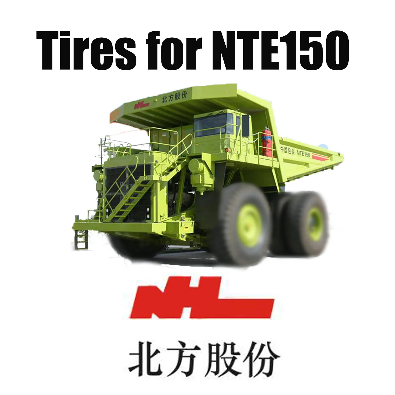Dumper Trucks NTE 150 uitgerust met 33.00R51 Specialty Mining OTR-banden