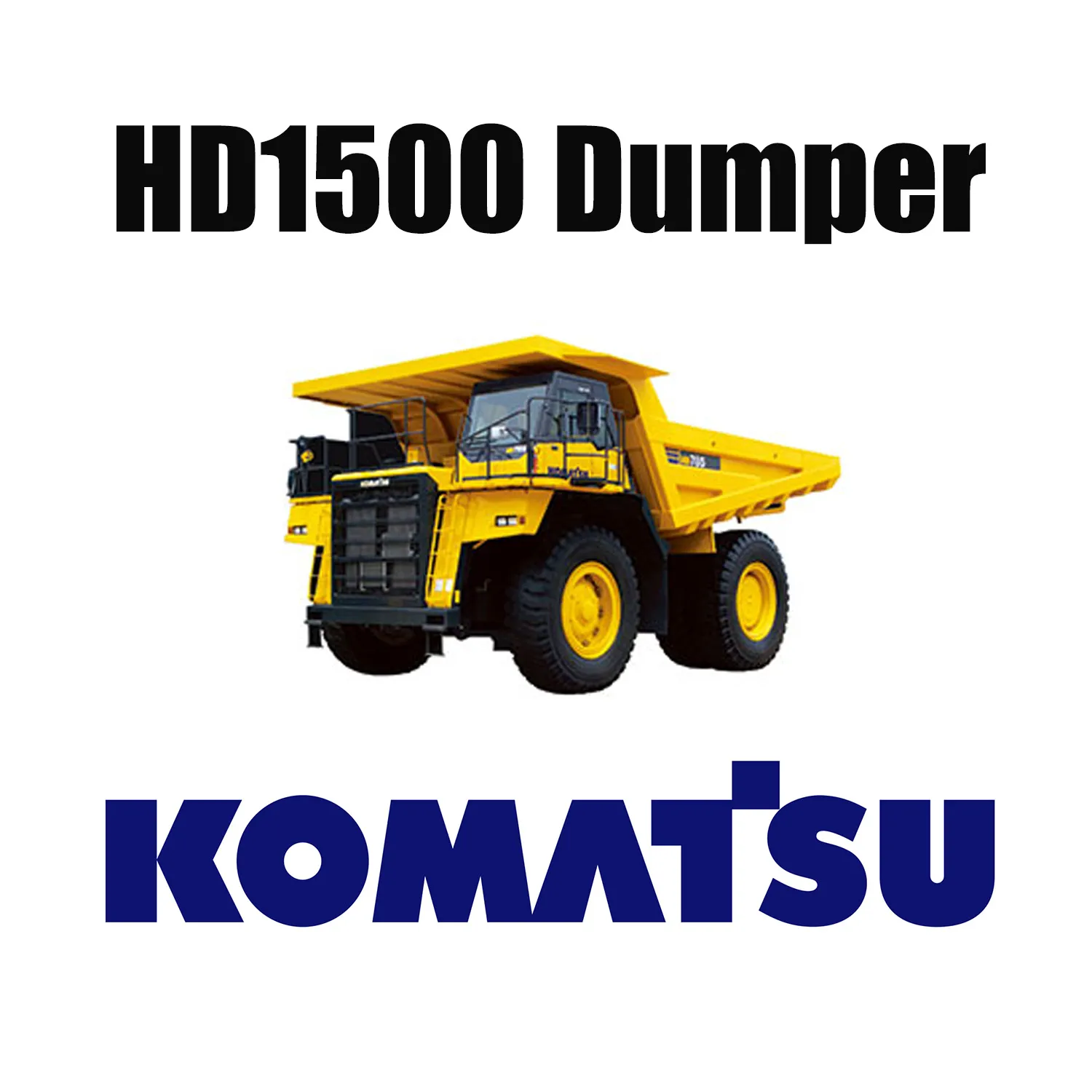KOMATSU HD1500 mechanische vrachtwagen geschikt voor speciale grondverzetbanden 33.00R51