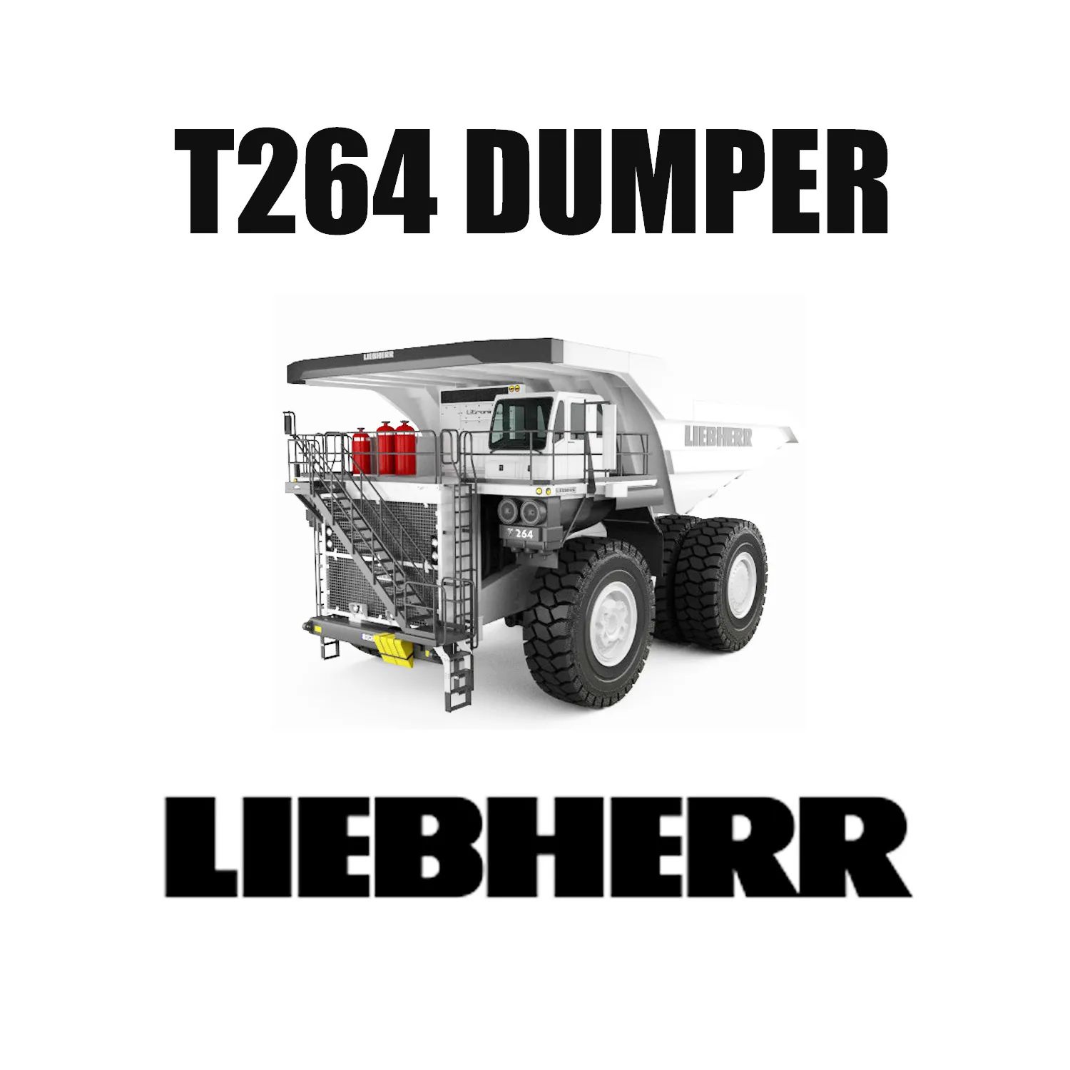 240-tons Liebherr T 264 mijnbouwtrucks uitgerust met 40.00R57 E-4 grondverzetbanden