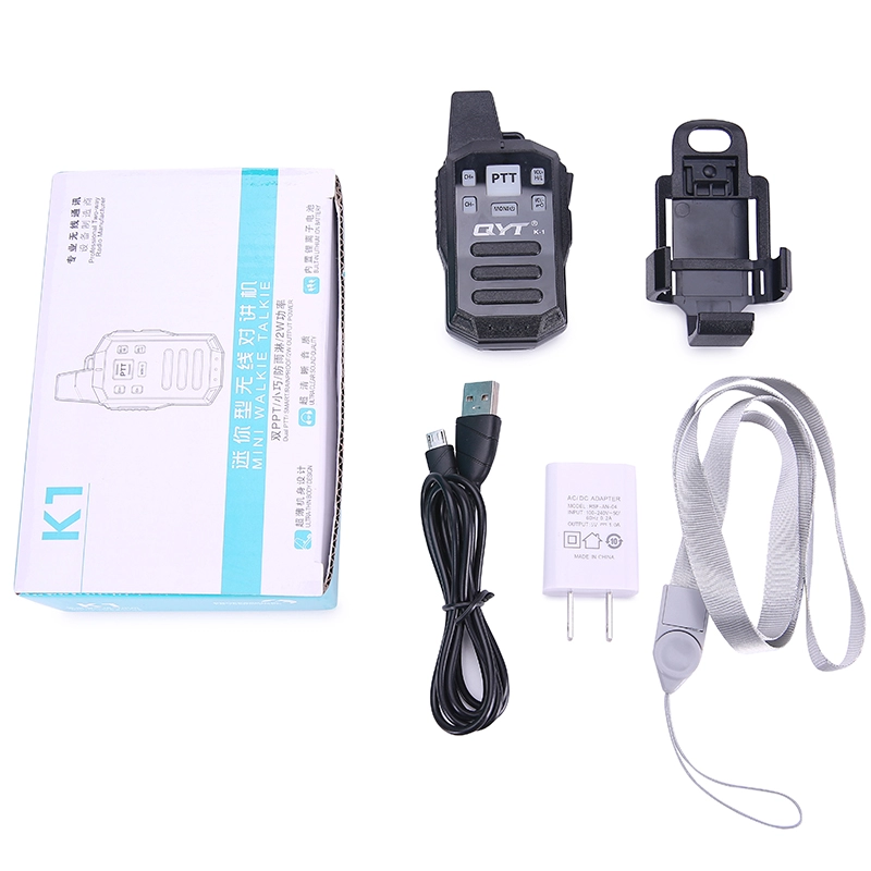 Mini UHF 2Watt IP54 kinder walkie talkie