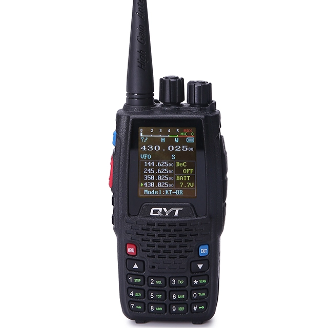 VHF UHF quad-band walkie talkie hamradio