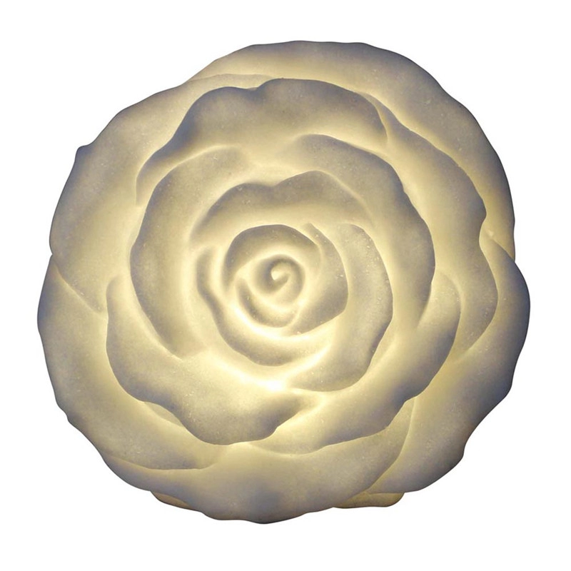 Sandstone Flower Rose Lamp Garden & Home Decor LED Light