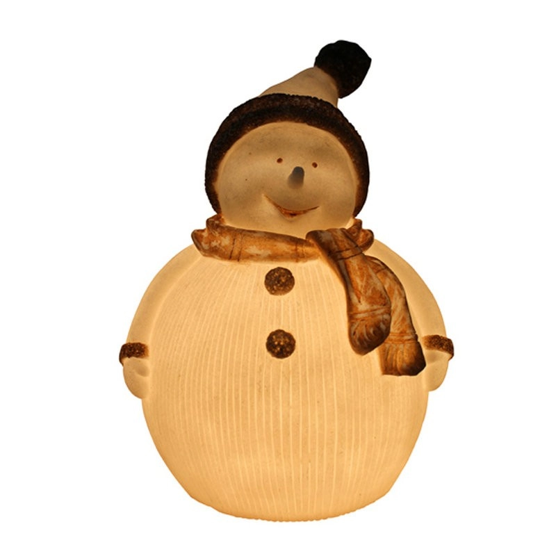 Bestseller White Christmas geribbelde sneeuwpoplamp voor gebruik binnenshuis