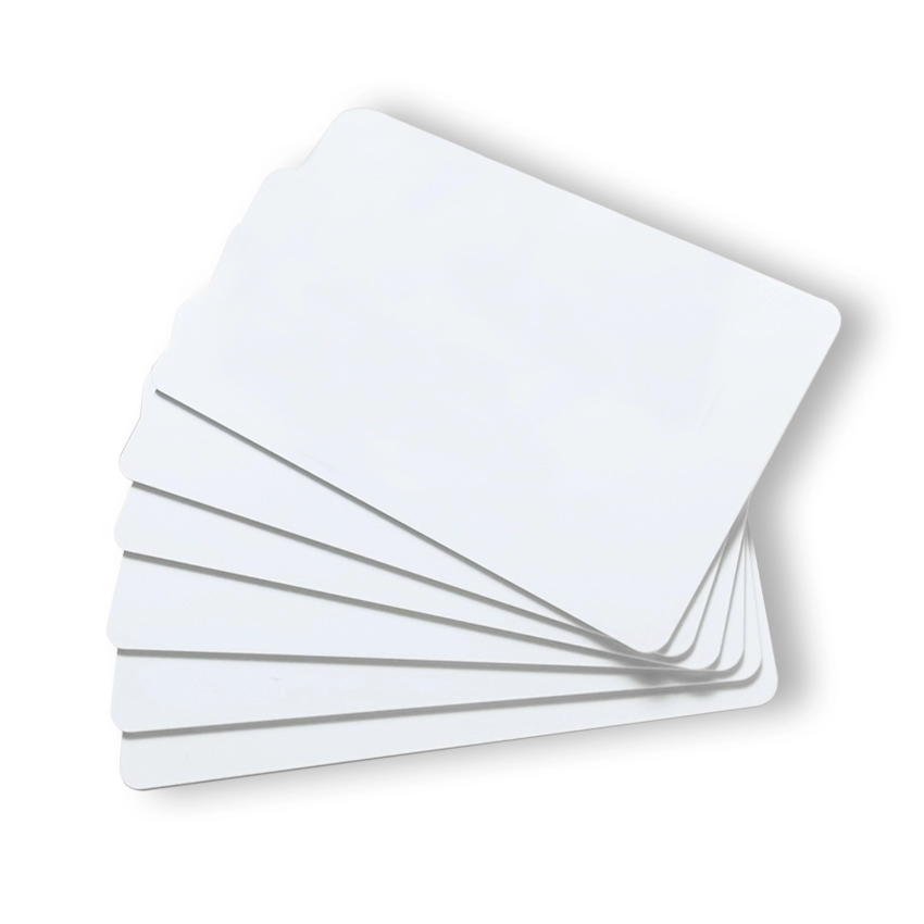 Witte 13.56MHz lege cr80 plastic PVC rfid smartcard