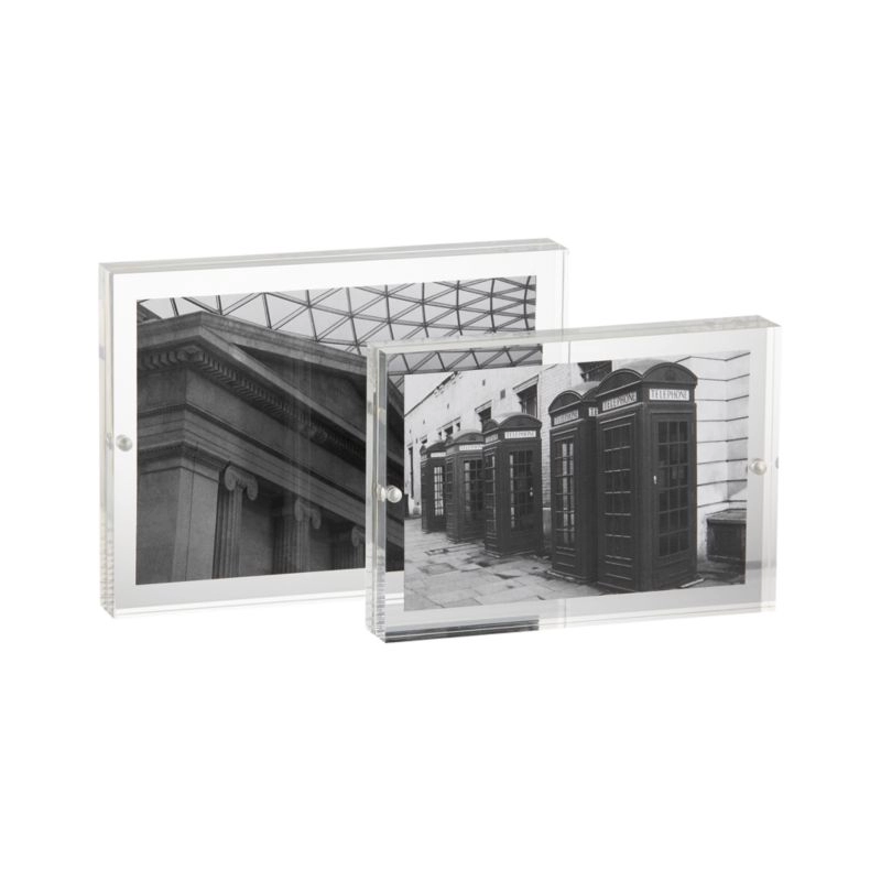 Transparante acrylmagneet Fotolijst met twee zijden