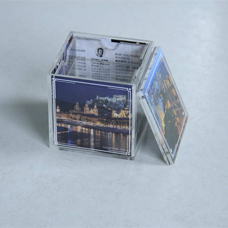 Nieuwste ontwerp vijf zijden acryl kubus fotolijst