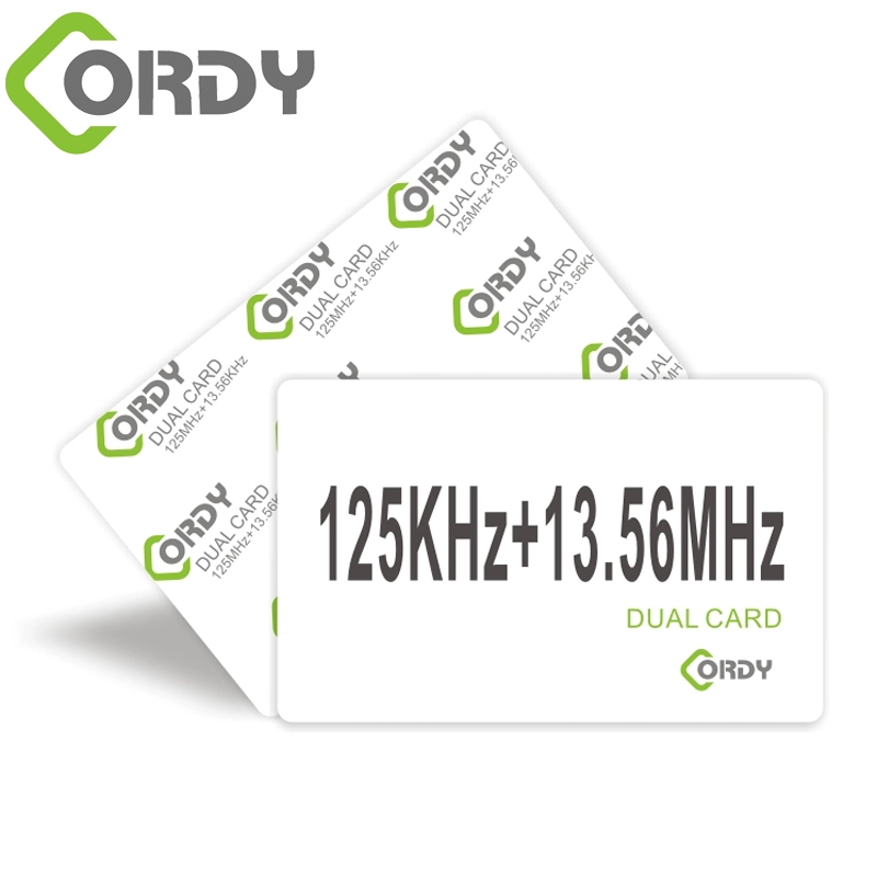 RFID hybride kaart 13,56MHz + 125KHz kaart met 2 chipsets