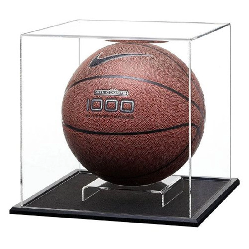 Mode luxe hoge transparante acryl basketbal display box