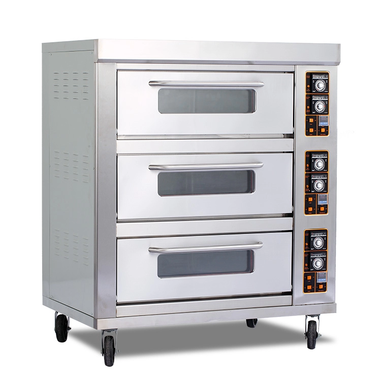 E39B Drielaagse elektrische oven met negen lades voor restaurantkeuken