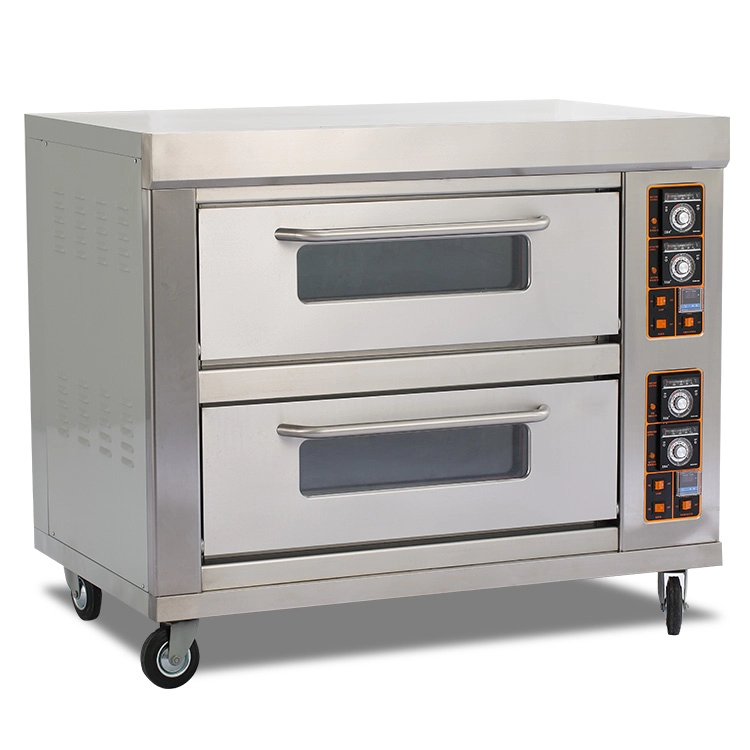 E24B commerciële bakkerijapparatuur dubbeldeks elektrische oven te koop