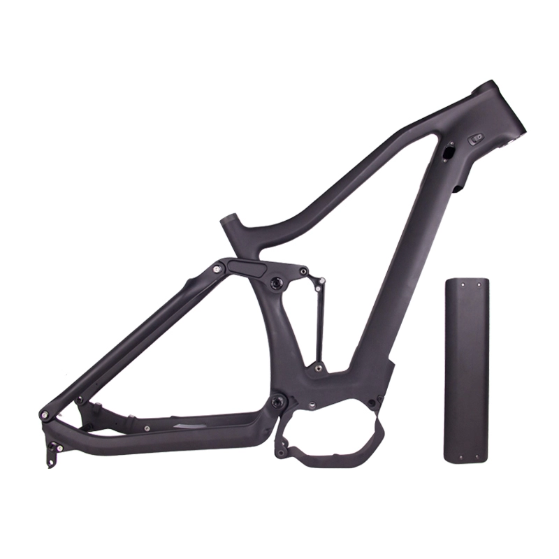 Full suspension Enduro ebike frameset geschikt voor Shimano mid-drive motor