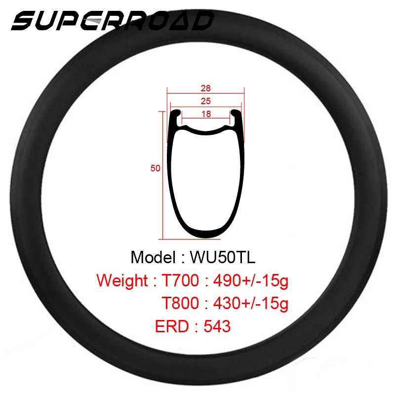 Carbon lichtgewicht tubeless racefietsvelgen