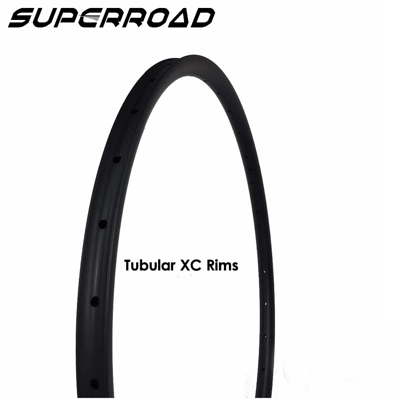 Cyclocross buisvormige velgen 27,5 inch Superroad T700 650C Carbon XC 27 * 23,5 mm buisvormige MTB-velgen