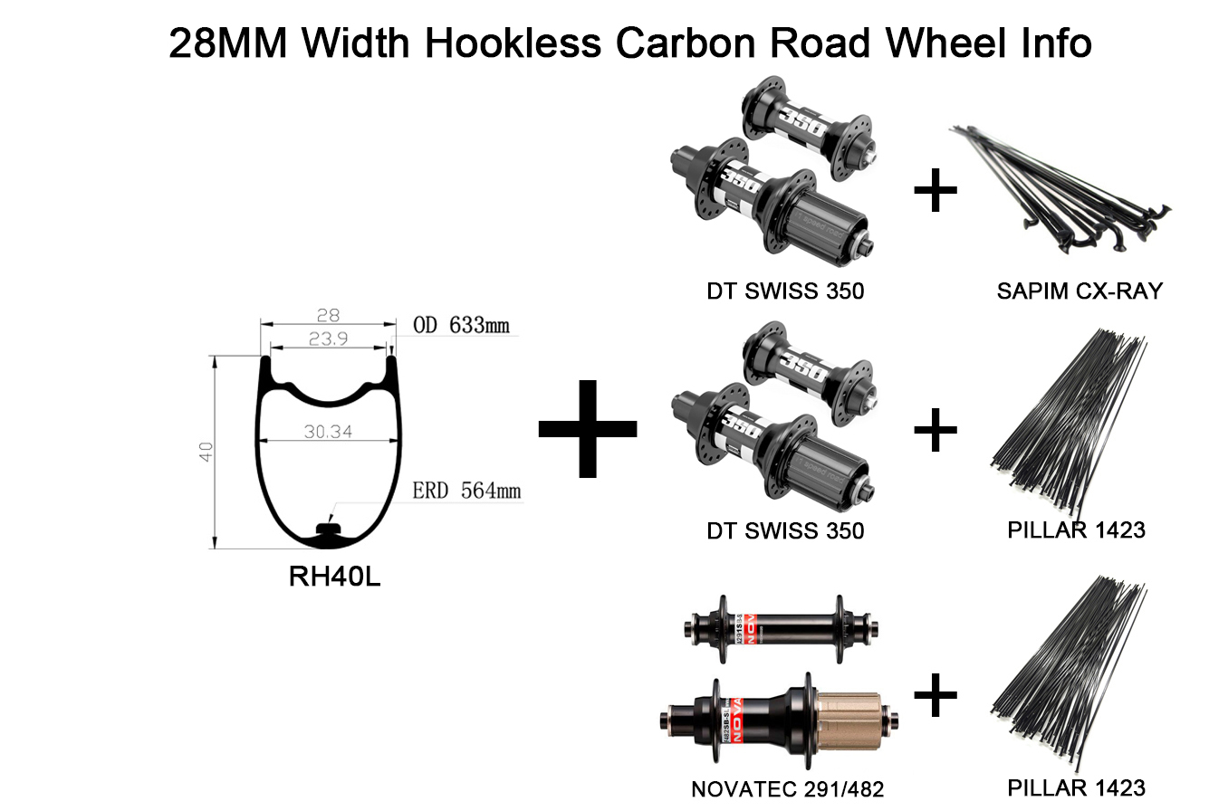 hookless road bike wheels 700c