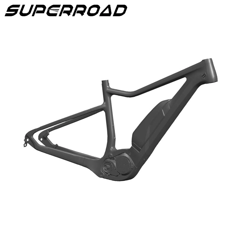 Superroad Cyclocross Elektrisch Fietsframe Toray Ebike Carbon 650B Plus Hardtail Mtb Frame Vork