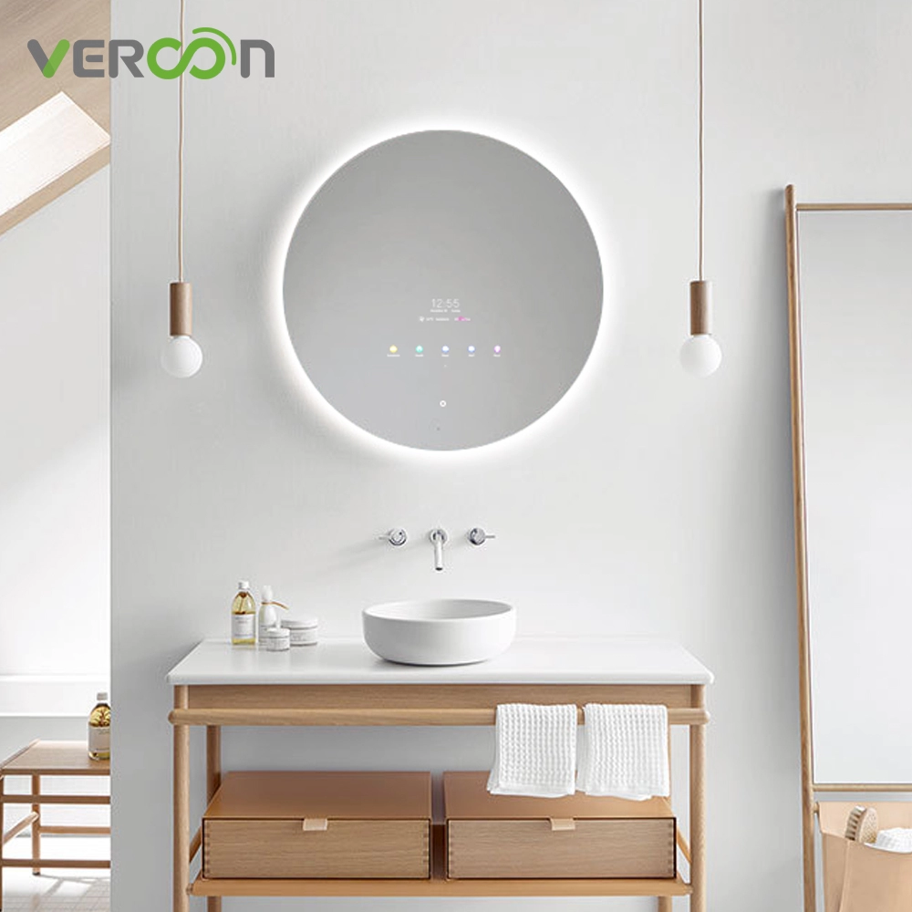 Vercon Custom Badkamer Verlichte LED Smart Mirror Rond met Touch Switch